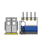 棒人間の日常はこんな感じ（個別スタンプ：13）