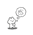 平凡なうさぎの生活（個別スタンプ：4）