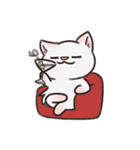 ピンク猫石英と青い犬ボール（個別スタンプ：2）
