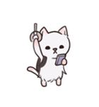 ピンク猫石英と青い犬ボール（個別スタンプ：4）