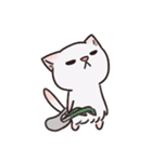 ピンク猫石英と青い犬ボール（個別スタンプ：5）