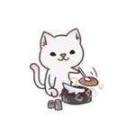 ピンク猫石英と青い犬ボール（個別スタンプ：9）
