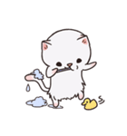 ピンク猫石英と青い犬ボール（個別スタンプ：12）