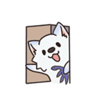 ピンク猫石英と青い犬ボール（個別スタンプ：18）