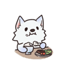 ピンク猫石英と青い犬ボール（個別スタンプ：19）