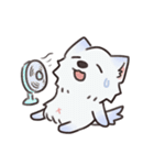 ピンク猫石英と青い犬ボール（個別スタンプ：22）