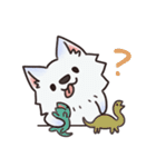 ピンク猫石英と青い犬ボール（個別スタンプ：25）