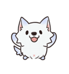 ピンク猫石英と青い犬ボール（個別スタンプ：28）