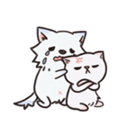 ピンク猫石英と青い犬ボール（個別スタンプ：31）