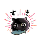 べろがでちゃってる黒猫スタンプ（個別スタンプ：2）