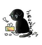 べろがでちゃってる黒猫スタンプ（個別スタンプ：8）