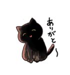 べろがでちゃってる黒猫スタンプ（個別スタンプ：10）