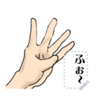 シンプル大人向け手の合図・メッセージ変更（個別スタンプ：14）