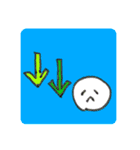 まる顔ちゃんの一言スタンプ（個別スタンプ：6）
