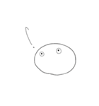 言葉を発しない白い生き物（個別スタンプ：9）