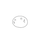 言葉を発しない白い生き物（個別スタンプ：14）