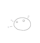 言葉を発しない白い生き物（個別スタンプ：18）