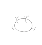 言葉を発しない白い生き物（個別スタンプ：32）