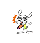 犬じゃないよウサギです（個別スタンプ：4）