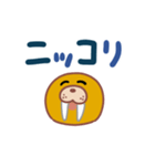 でっぷりセイウチ（でか文字）（個別スタンプ：21）