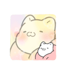 恥ずかしがり屋の白い猫ミミ（個別スタンプ：13）