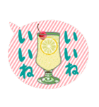 クリームソーダとレモンソーダ(夏)（個別スタンプ：11）