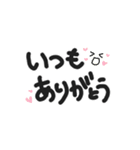 シンプル文字スマイル（個別スタンプ：1）