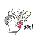 攻めの髪型の人たちのスタンプ2（個別スタンプ：18）