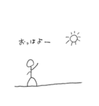 いつか画伯の棒人間（個別スタンプ：1）