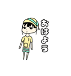 ねぼけまなこちゃん～Summerver.～（個別スタンプ：16）