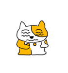 動く四ツ目猫（個別スタンプ：8）