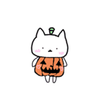 ネコのハロウィーンスタンプ♡（個別スタンプ：1）