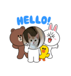 きなこ＆ハム＆もなか＆サボテン（個別スタンプ：7）