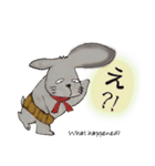 不器用うさぎ・ぎんさん 友達メッセージ（個別スタンプ：16）