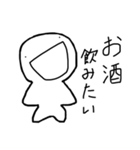 はくくんのおえかき(食いしん坊)（個別スタンプ：16）