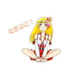 頑張る巫女お姉さん18（個別スタンプ：21）