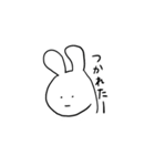 シュールな虚無うさぎ（個別スタンプ：3）