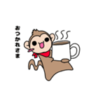 おさるのるーくん（個別スタンプ：10）