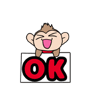 おさるのるーくん（個別スタンプ：12）