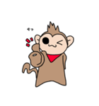 おさるのるーくん（個別スタンプ：15）