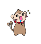 おさるのるーくん（個別スタンプ：35）