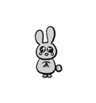 私の灰色のウサギ（個別スタンプ：1）