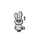 私の灰色のウサギ（個別スタンプ：5）