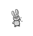 私の灰色のウサギ（個別スタンプ：10）