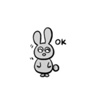 私の灰色のウサギ（個別スタンプ：12）