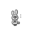 私の灰色のウサギ（個別スタンプ：16）