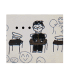 クラスに1人はいる色んなメガネ君 part1（個別スタンプ：5）