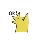 首の長いきつね（個別スタンプ：1）