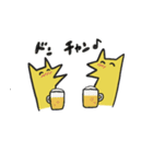 首の長いきつね（個別スタンプ：33）