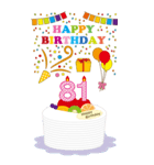 1～9歳、81歳～・年齢の誕生日お祝いケーキ（個別スタンプ：10）